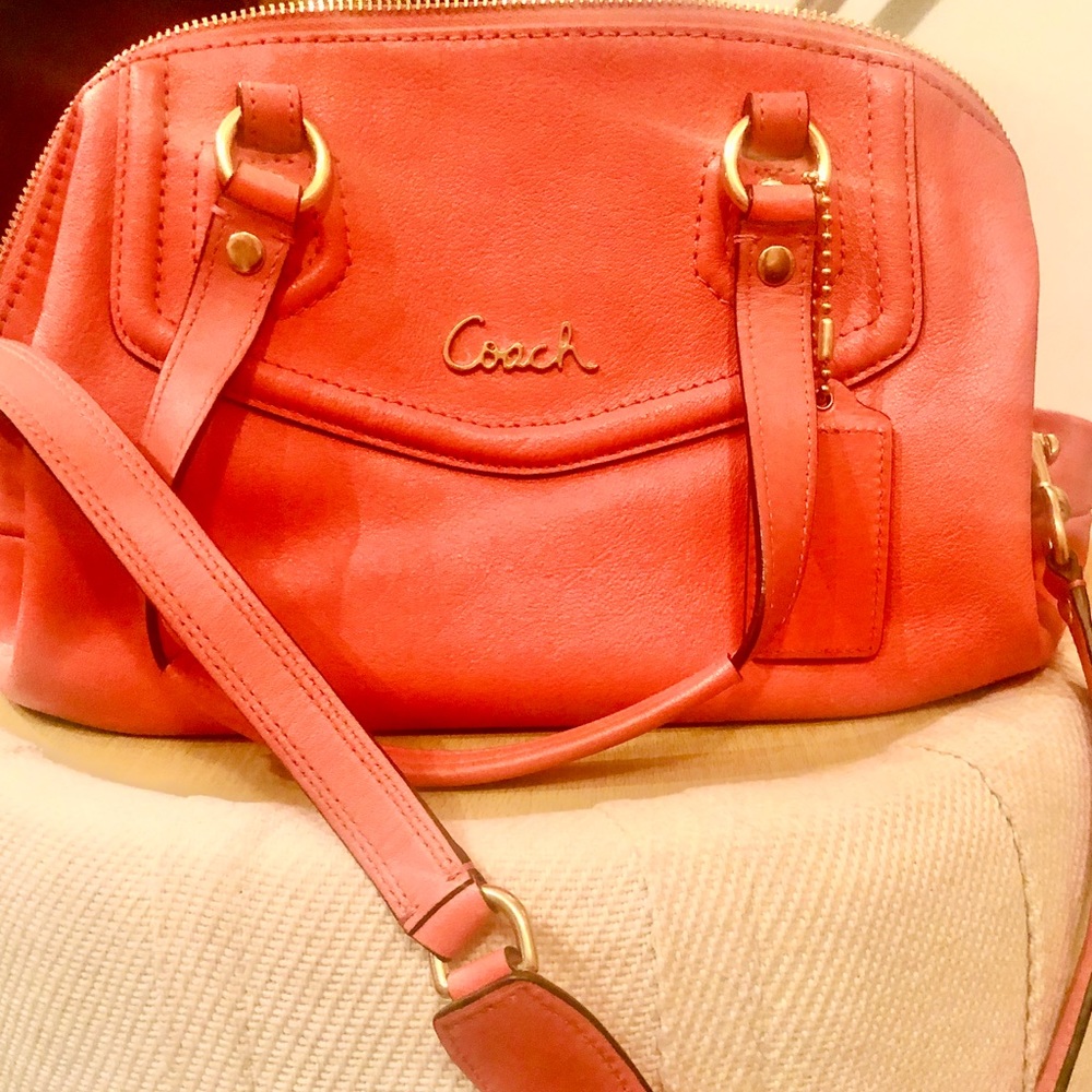 Ashley North South Convertible Leather Satchel